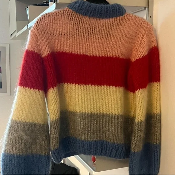 Ganni Multicolor Mohair Sweater - Picture 2 of 5